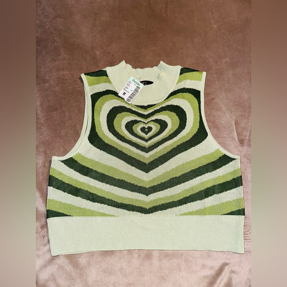 Papaya Sweater Vest Crop ✨
